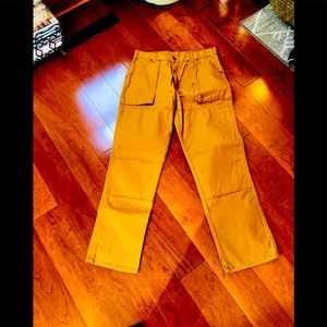 Men’s canvas work pants.